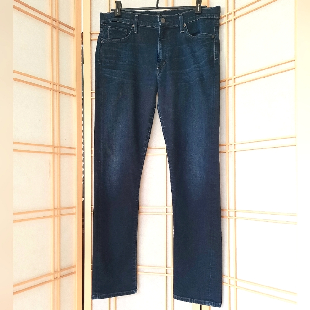 Citizens of Humanity Agnes Mid Rise Slim Straight Jeans Midnight Blue size 31